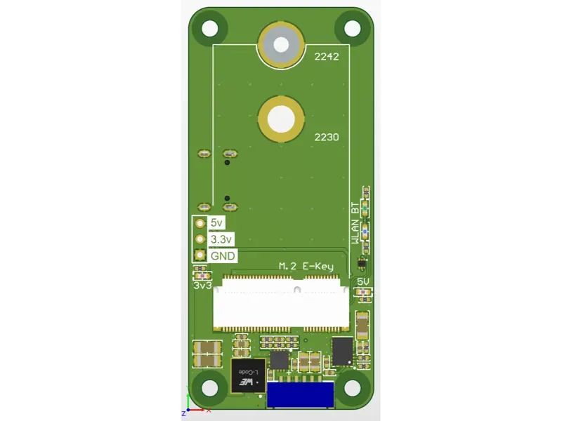 Rpi Zero M.2 E Key Shield