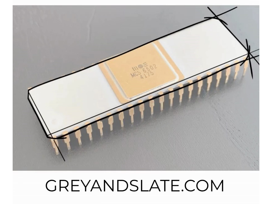MOS 6502 Microprocessor Chip T-Shirt