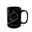 Raspberry Pi 5 Mug | Large Hand-drawn Board | Maker Gift Electronics Engineer Ha