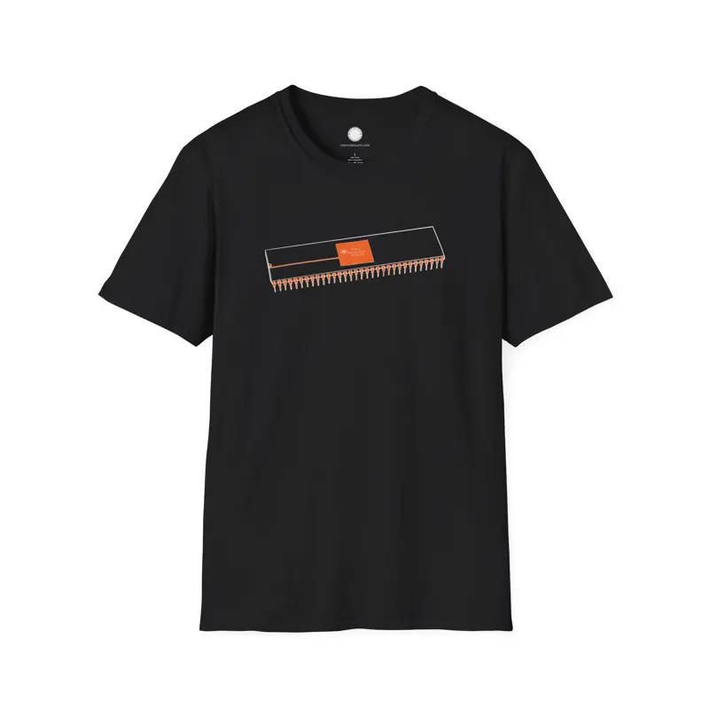 Retro Computing T-Shirt Vintage Computer Engineer Gift | Motorola 68000 CPU Sche