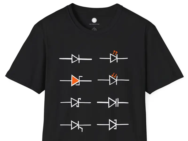 Electrical Engineering Student Hardware Maker Dad Gift | Diode Symbol Collection