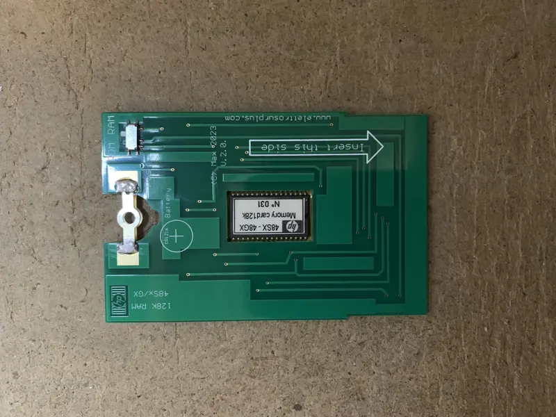 Hp 48sx 48gx 128k ram module