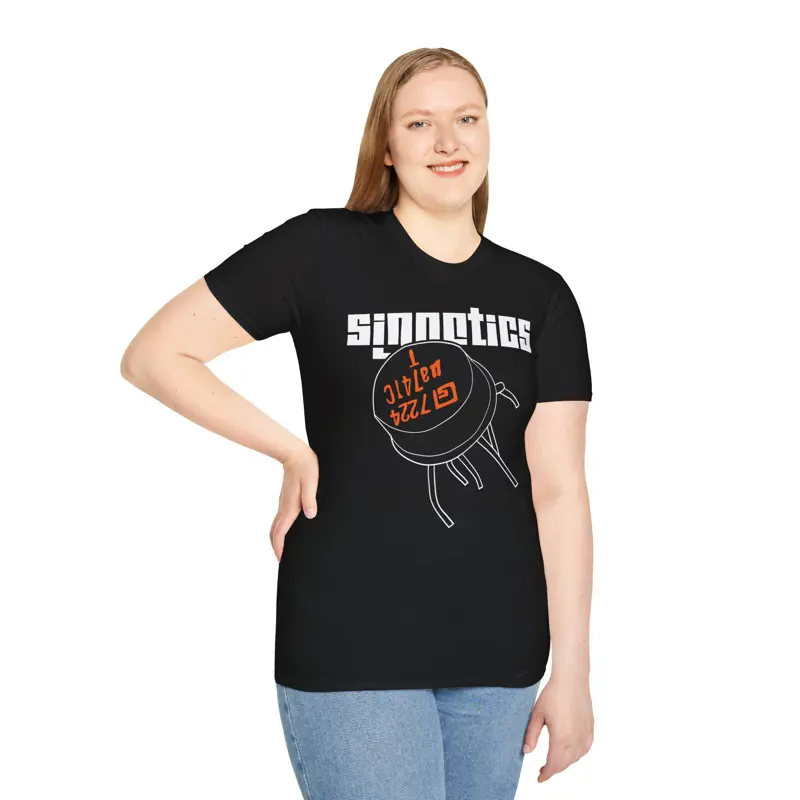 Vintage µA741 Opamp T-Shirt | Signetics Operational Amplifier | Hand-Drawn Elect