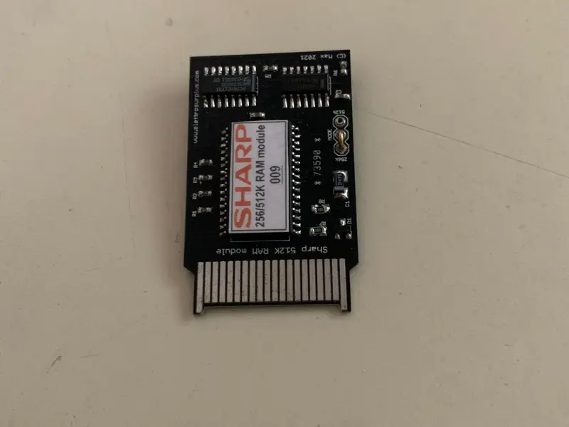 Sharp PC-1600 256k / 512k RAM module