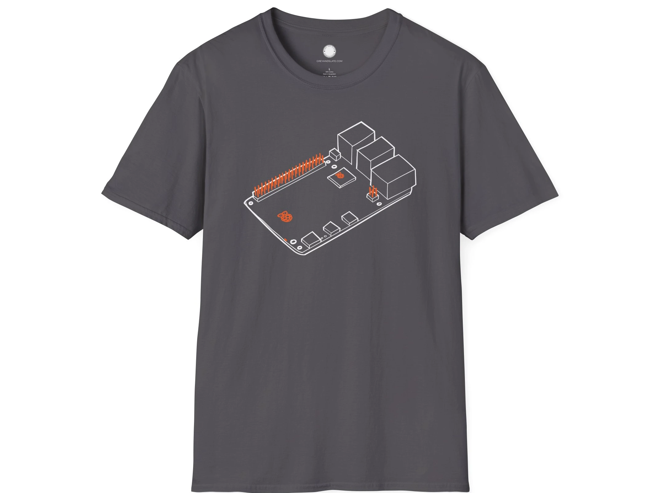 Raspberry Pi 5 T-Shirt, Hand-Drawn