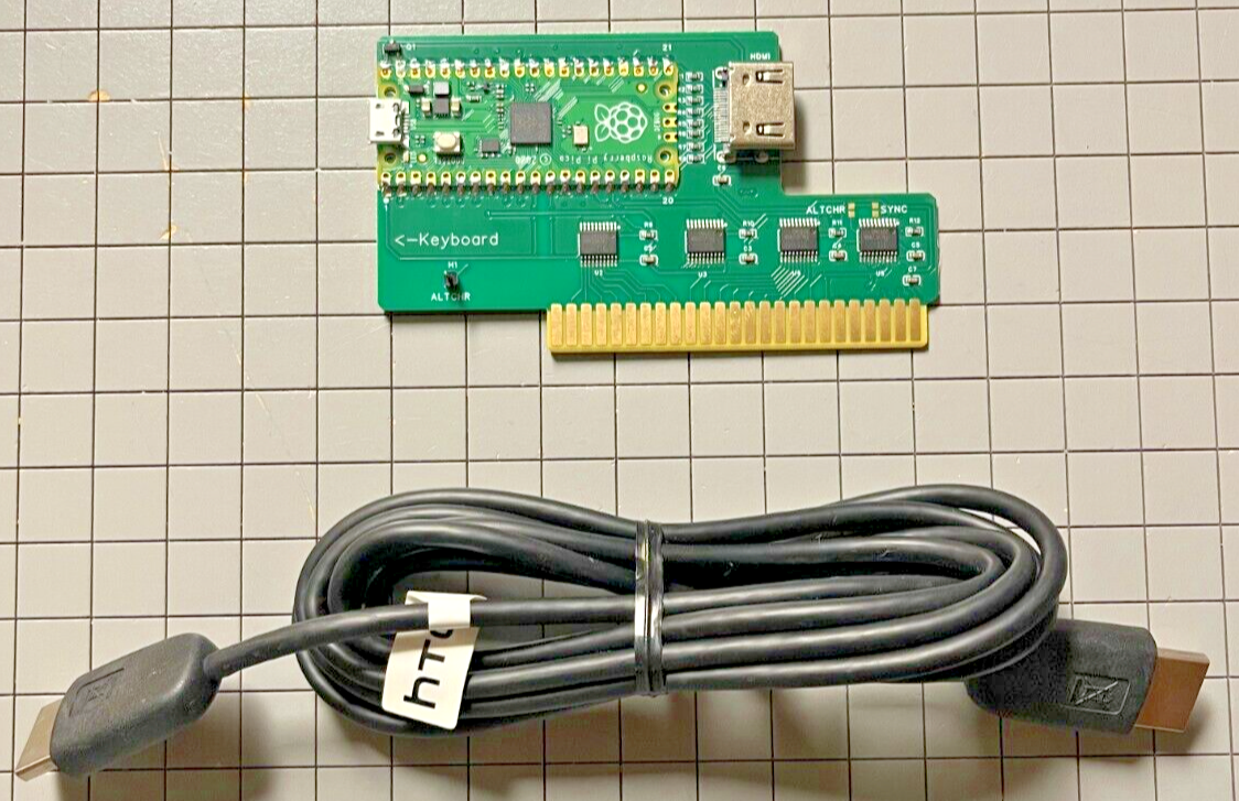 APPLE II, II+,IIe DVI HDMI Graphics Card, Fully Built, Programmed, Tested A2DVI