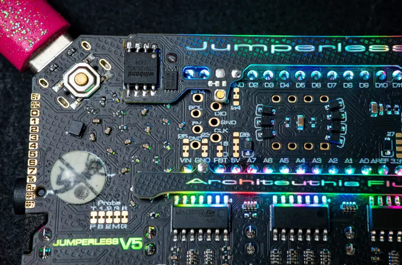 ALASKAN BULL WORM! Jumperless V5 PSRAM Mod Kit