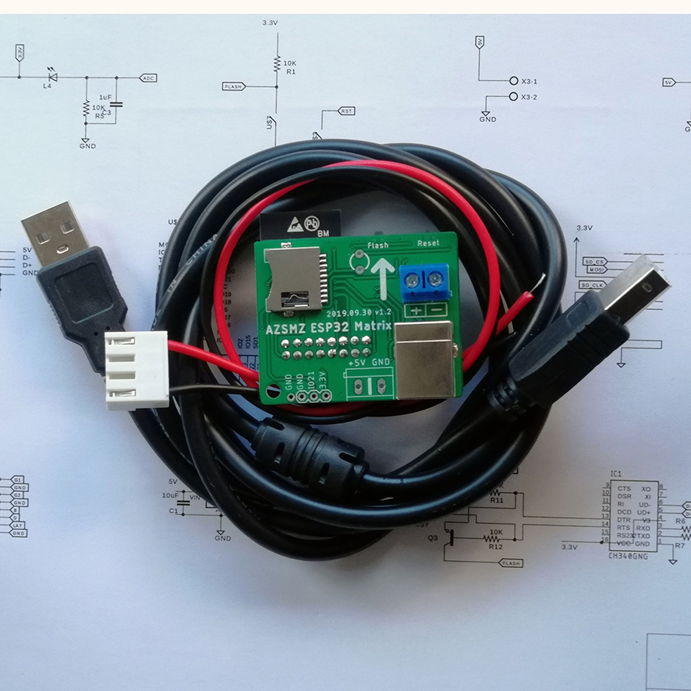 ESP32 RGB LED(HUB 75 type) Matrix panel Controller