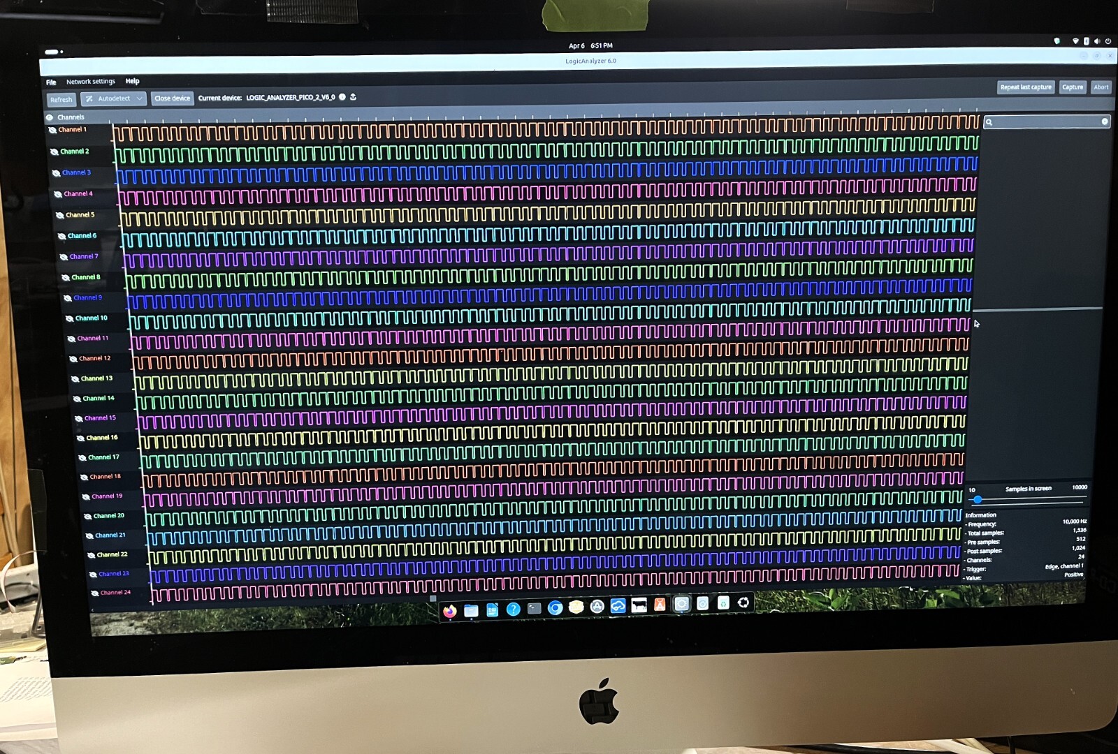 Logic Analyzer 24 Channel 100Msps Pico 2