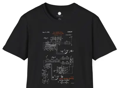 Hedy Lamarr Patent Shirt, Frequency Hopping Spread Spectrum 1942
