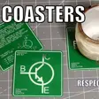 Transistor Diagram & Facts PCB Coaster [NPN, PNP]