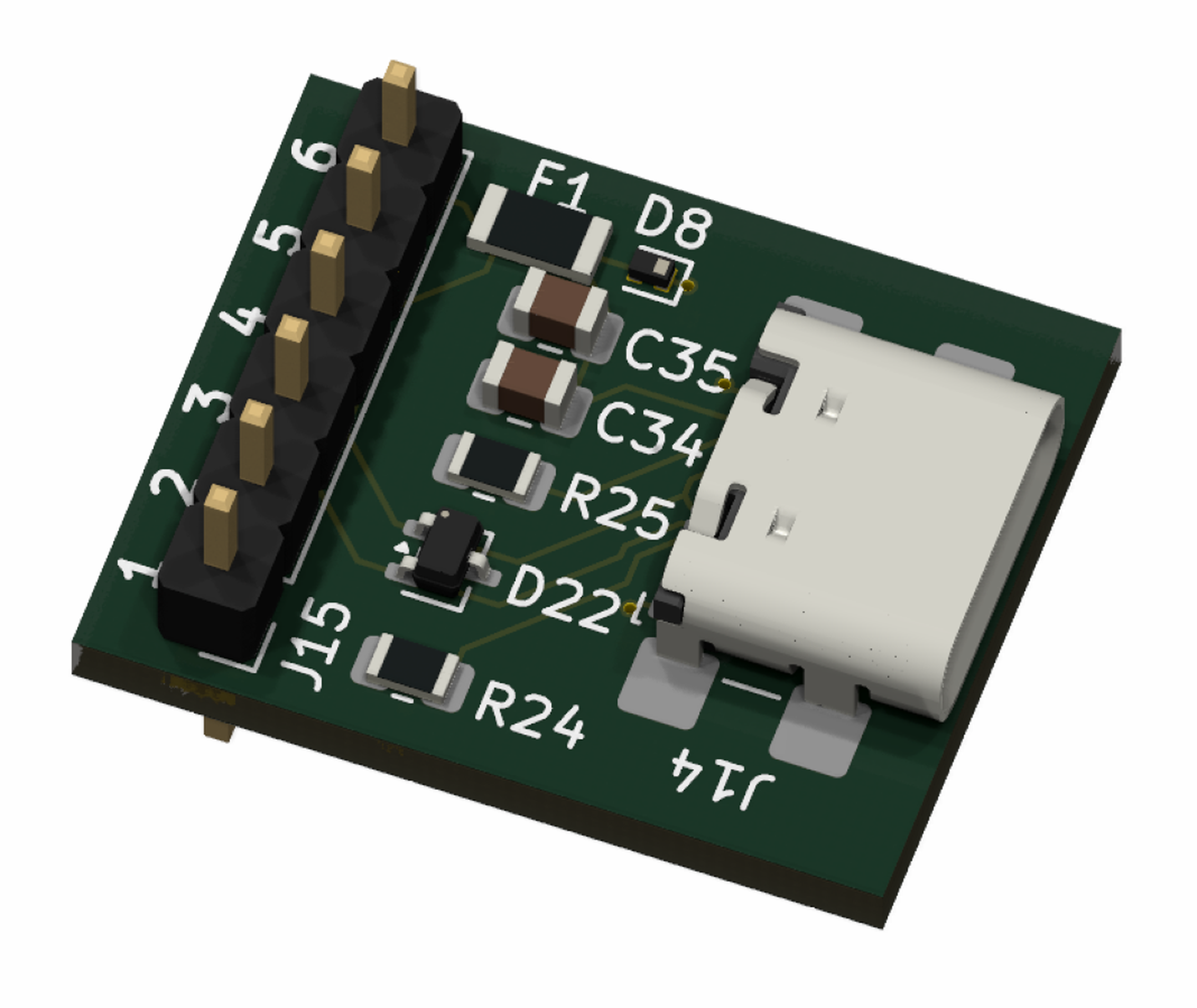 USB-C Breakout Module (Built in ESD, Plug & Play)