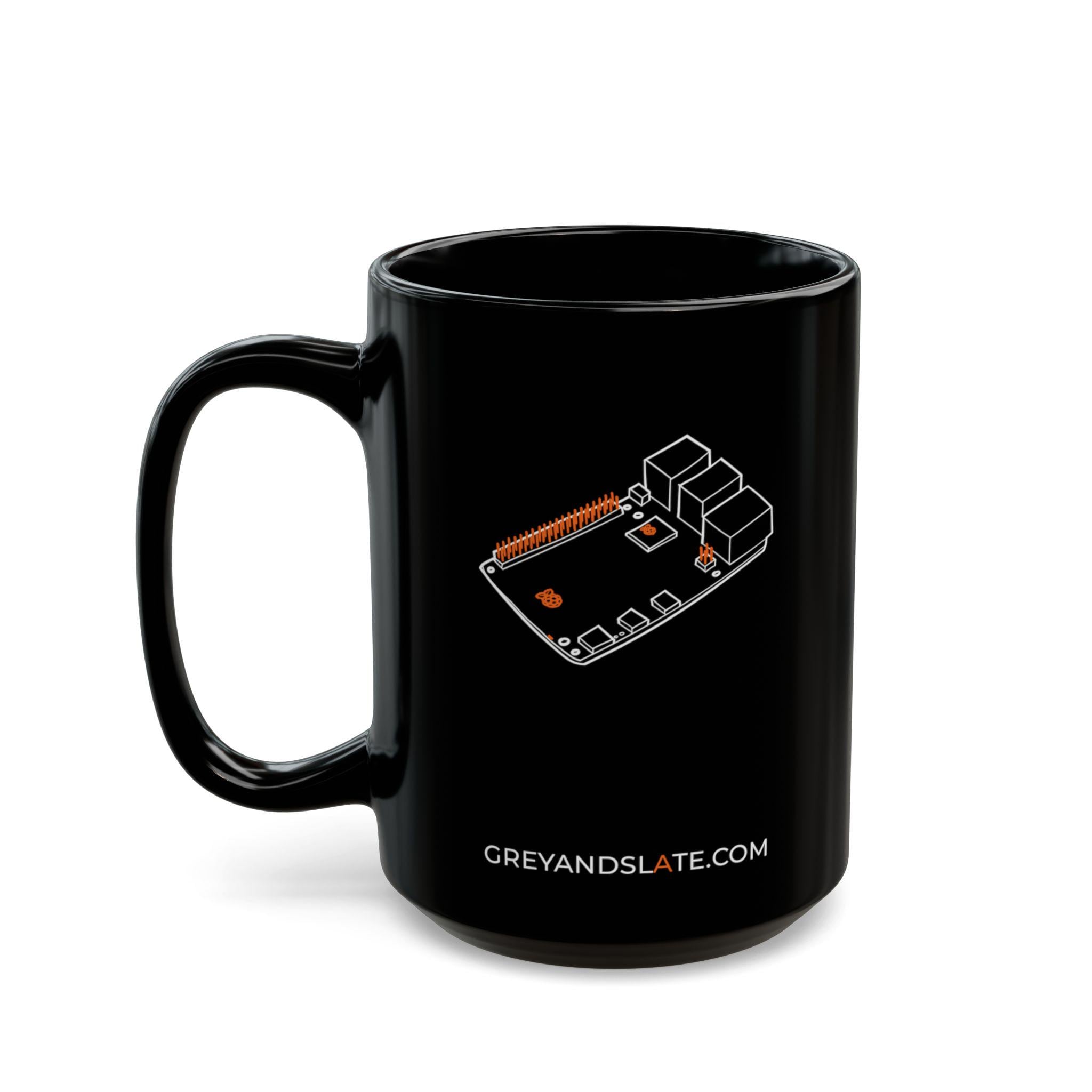 Raspberry Pi 5 Mug | Hand-drawn Small Both Sides | Maker Gift Engineer SBC Linux