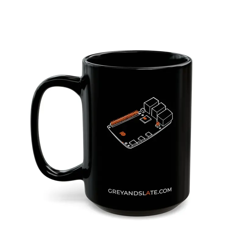 Raspberry Pi 5 Mug | Hand-drawn Small Both Sides | Maker Gift Engineer SBC Linux