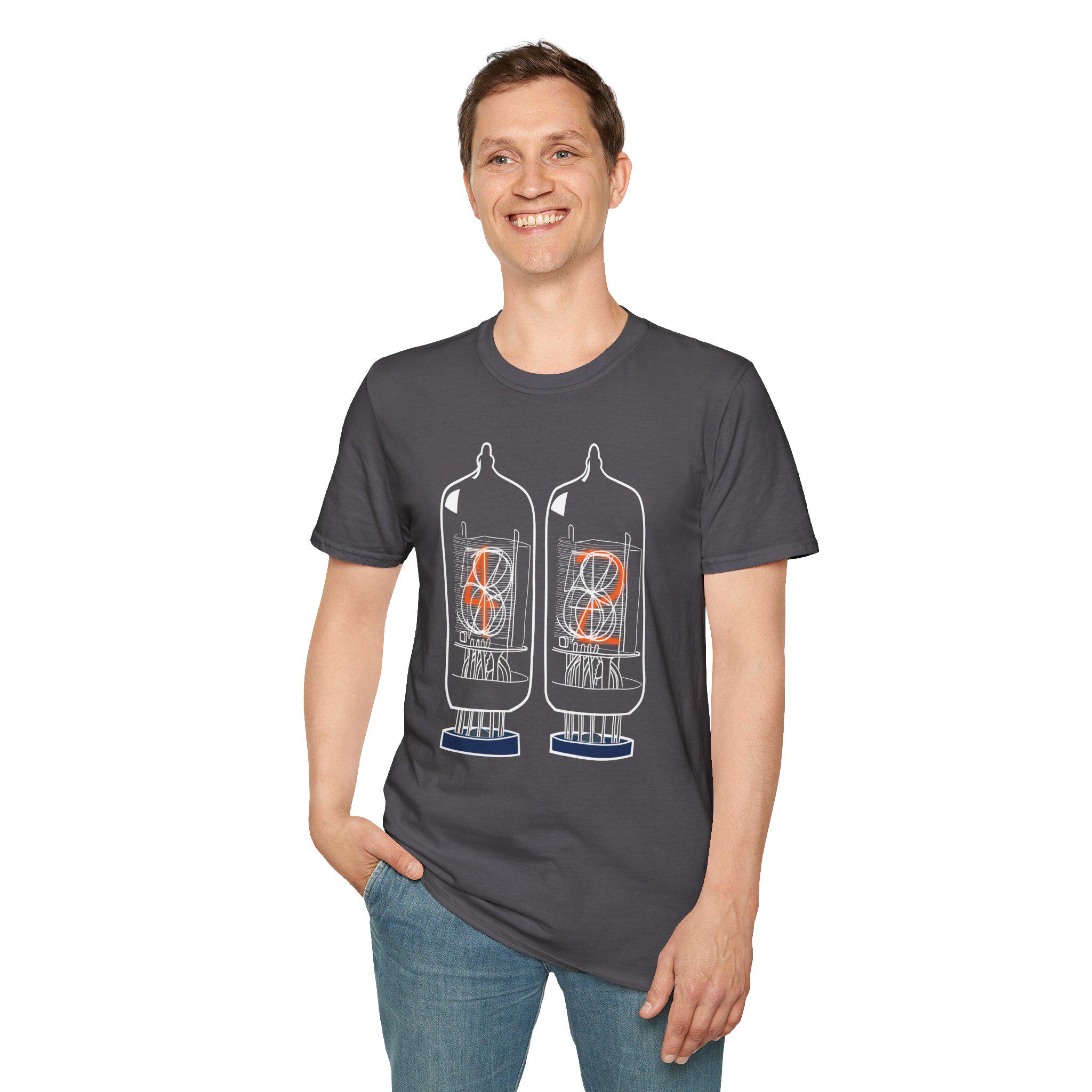 Nixie Tube Electronics T-Shirt | Vintage Display Technology Retro Computing Hard
