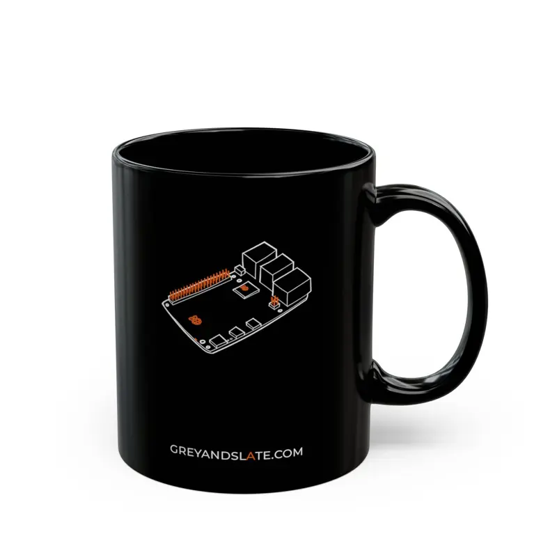 Raspberry Pi 5 Mug | Hand-drawn Small Both Sides | Maker Gift Engineer SBC Linux