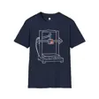 Hand-Drawn 3D Printer T-Shirt | Tech Line Art | Minimalist Maker Gift Engineerin