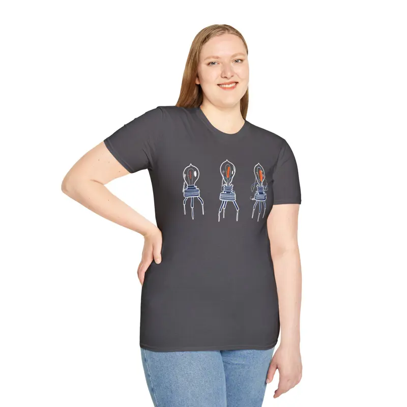 Fleming Tube Vacuum Tube Evolution Shirt | Vintage Electronics History Tee | Ear