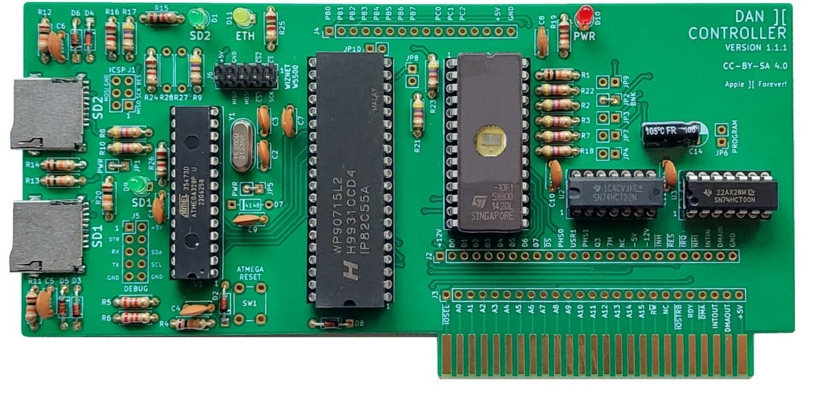 DAN ][ Controller Card Blank PCB Only For Apple II Computer line