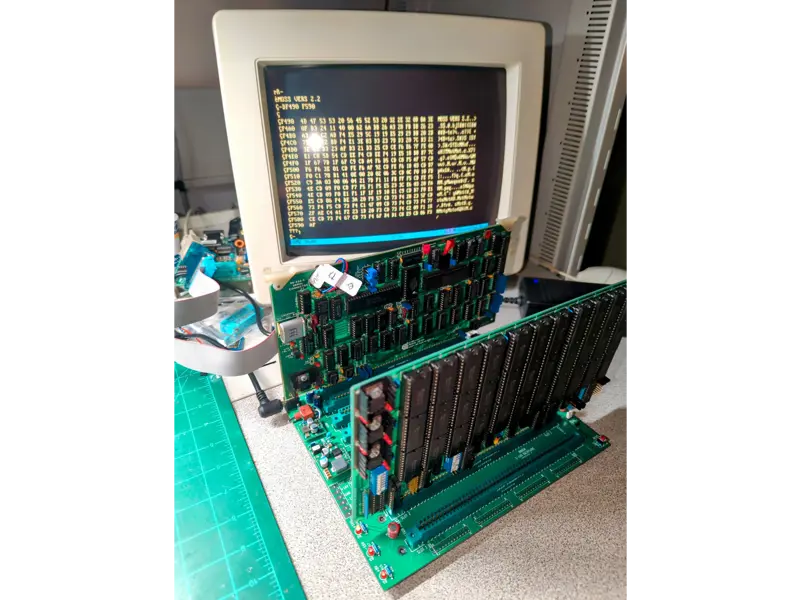 9-Slot S-100 Motherboard with Integrated Power Supply (Bare PCB)