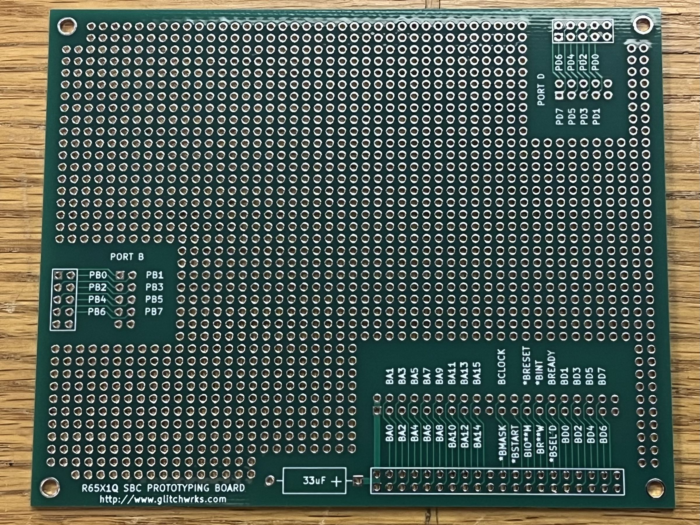 Glitch Works R65X1Q SBC Prototyping Board