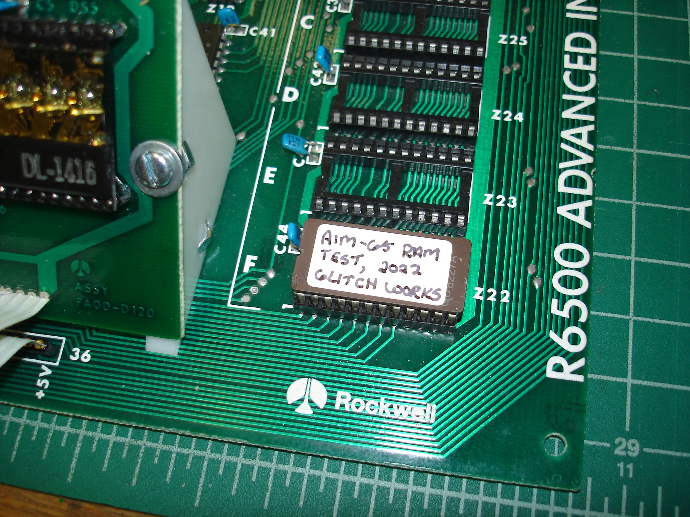 Glitch Works RAM Test for Rockwell AIM-65