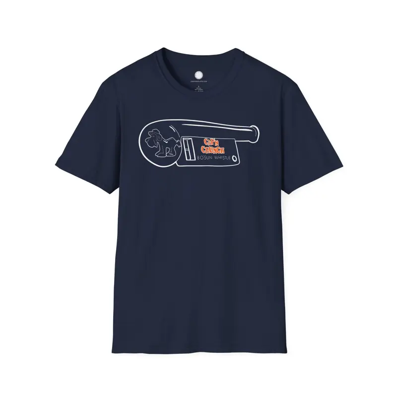 Cap'n Crunch Whistle T-Shirt Hand-Drawn | Phone Phreaking History | 2600 Hz Hack