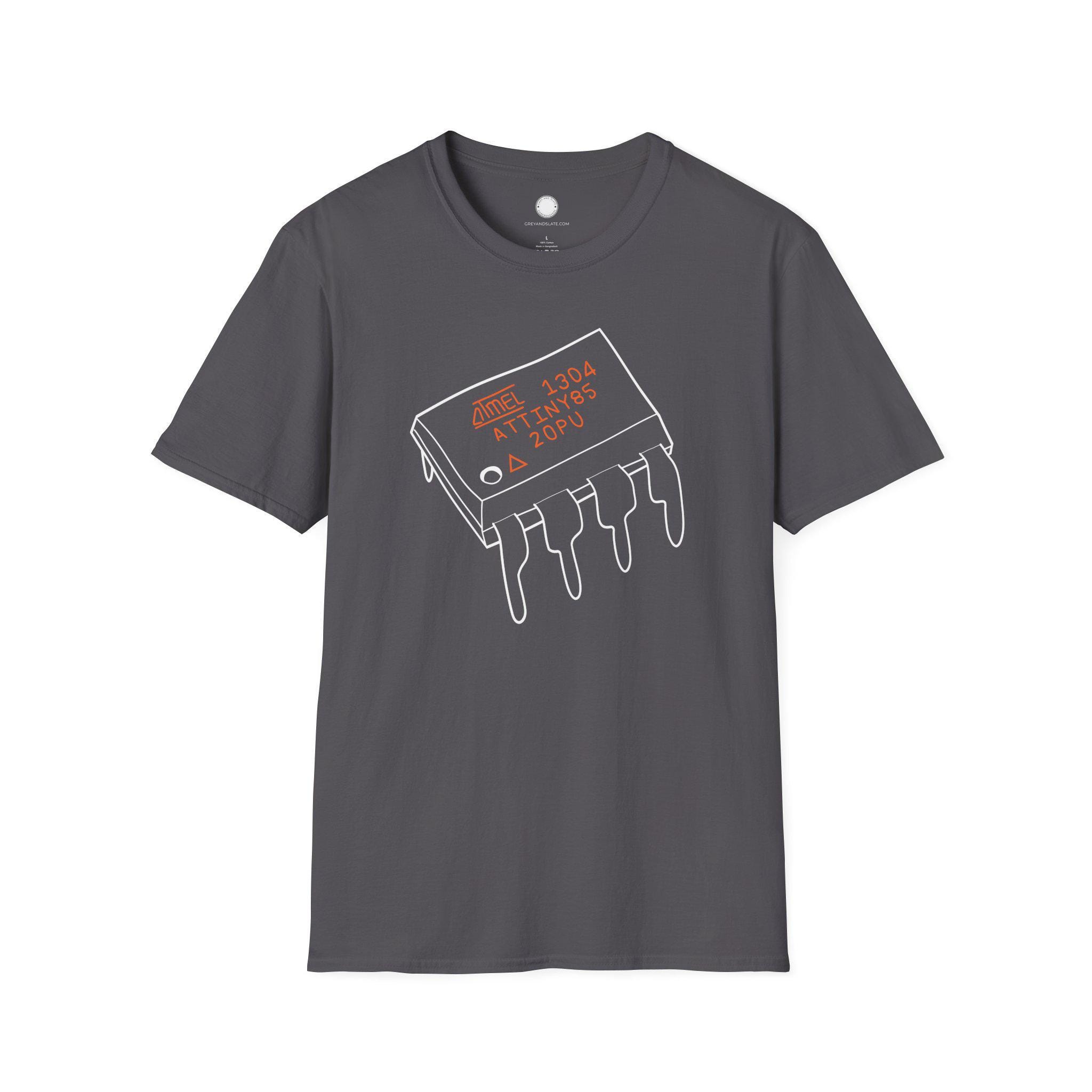 Beloved ATtiny85 Microcontroller Tee | Minimalist Hand-Drawn Electronics Chip T-