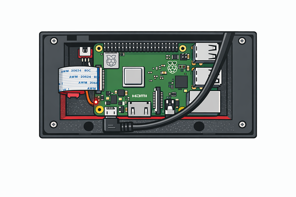 HAUI 3Gang 7in Display Wall Mount Dashboard WiFi.