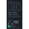 Wifi portal showing some calibration options