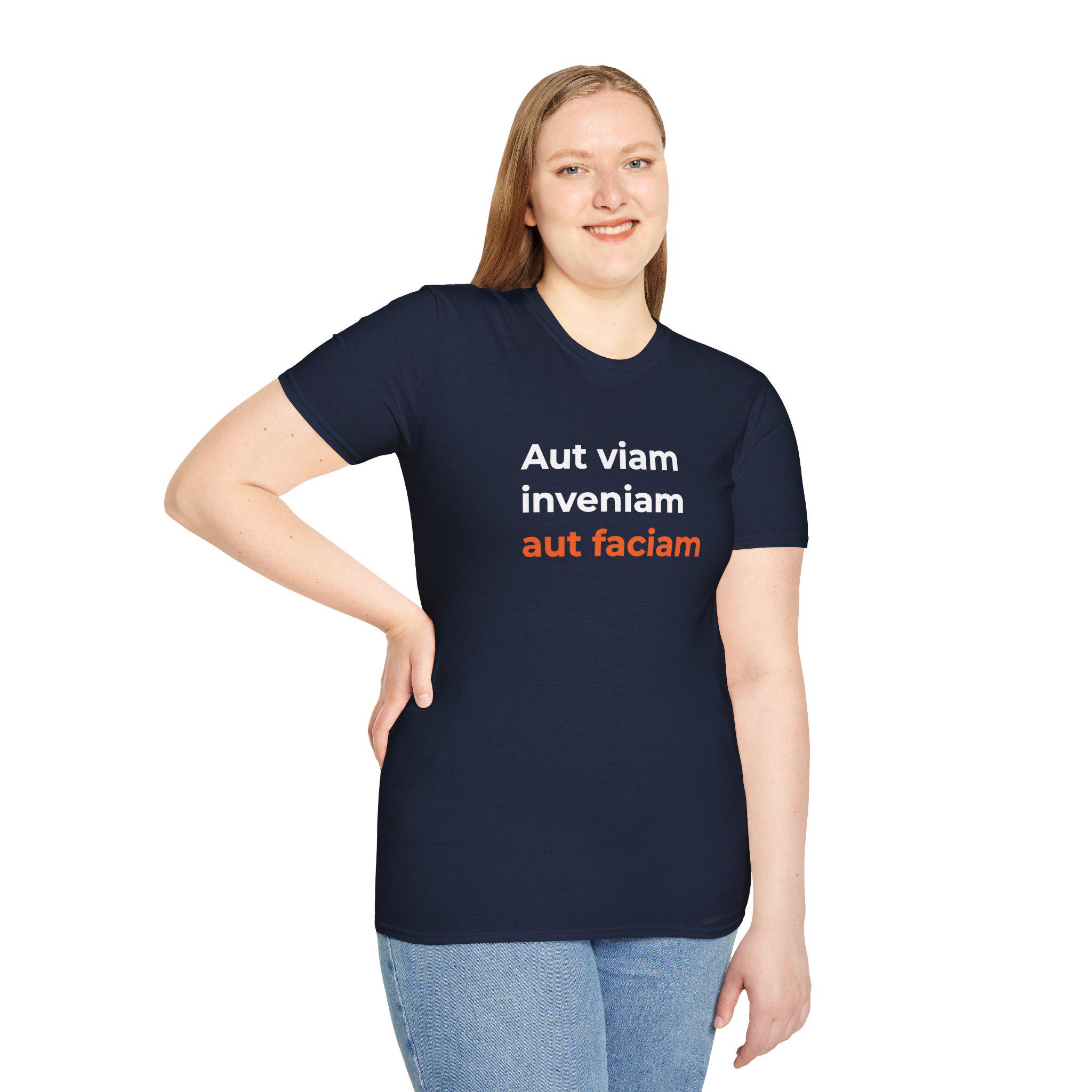 Latin Quote Maker Philosophy T-Shirt | Aut Viam Inveniam Aut Faciam | Engineer P