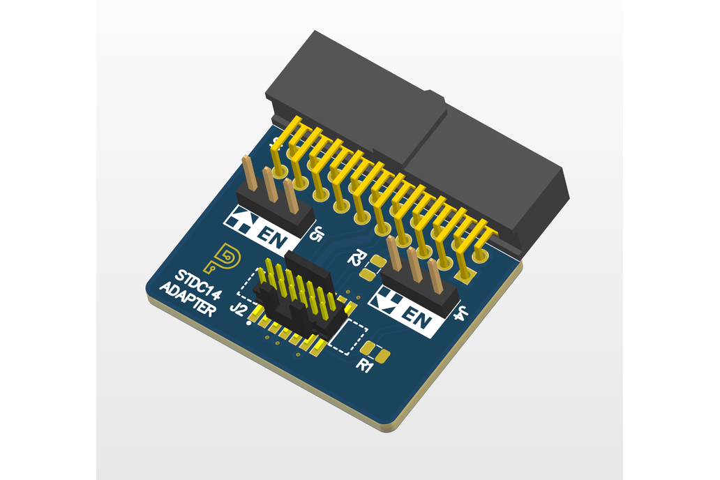 STDC14 J-Link/J-Flash SWD Adapter (w/ VCP)