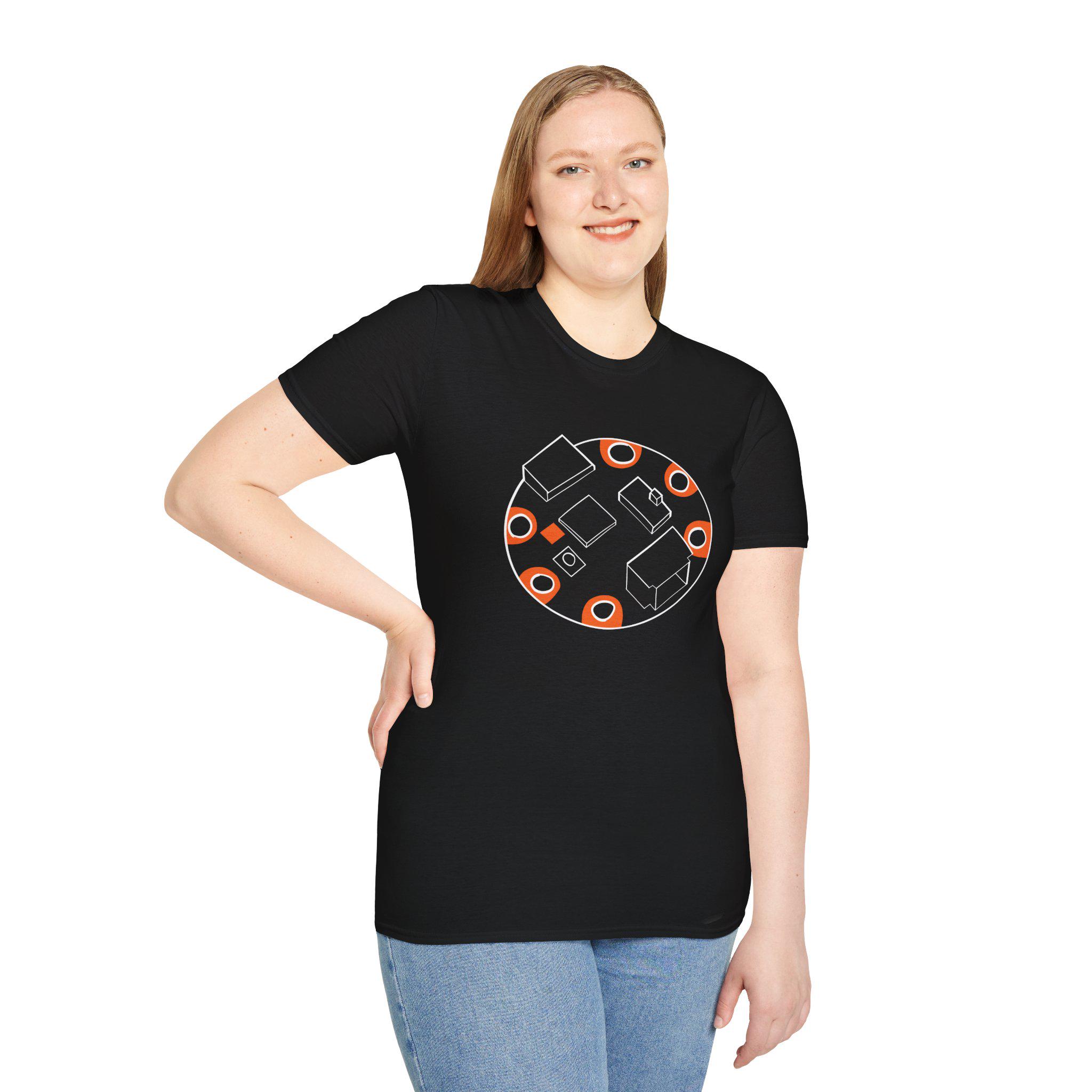 Hand-drawn Adafruit Gemma M0 T-Shirt | Wearable Electronics Maker | CircuitPytho