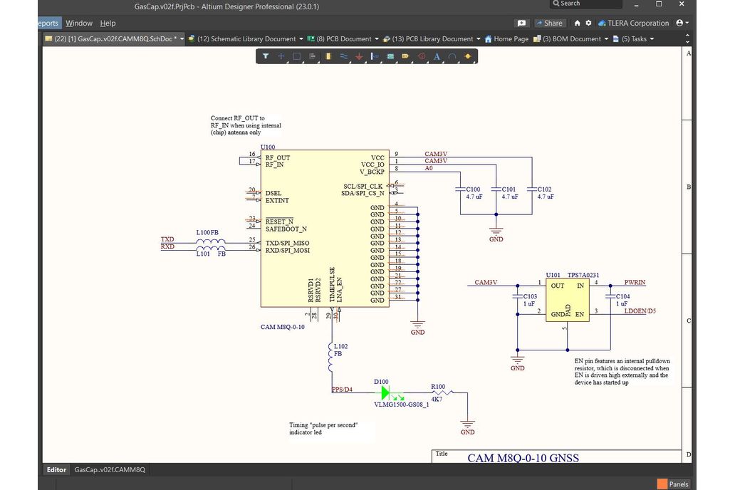 GasCap LoRa+GNSS Asset Tracker