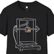 Hand-Drawn 3D Printer T-Shirt | Tech Line Art | Minimalist Maker Gift Engineerin