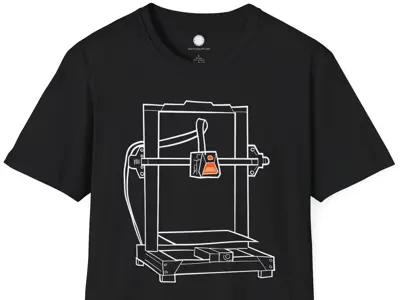 Hand-Drawn 3D Printer T-Shirt