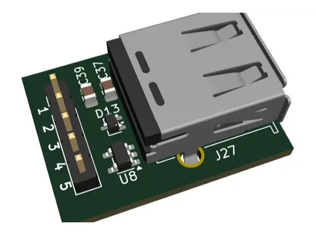 USB-A Breakout Module (ESD + Plug & Play)