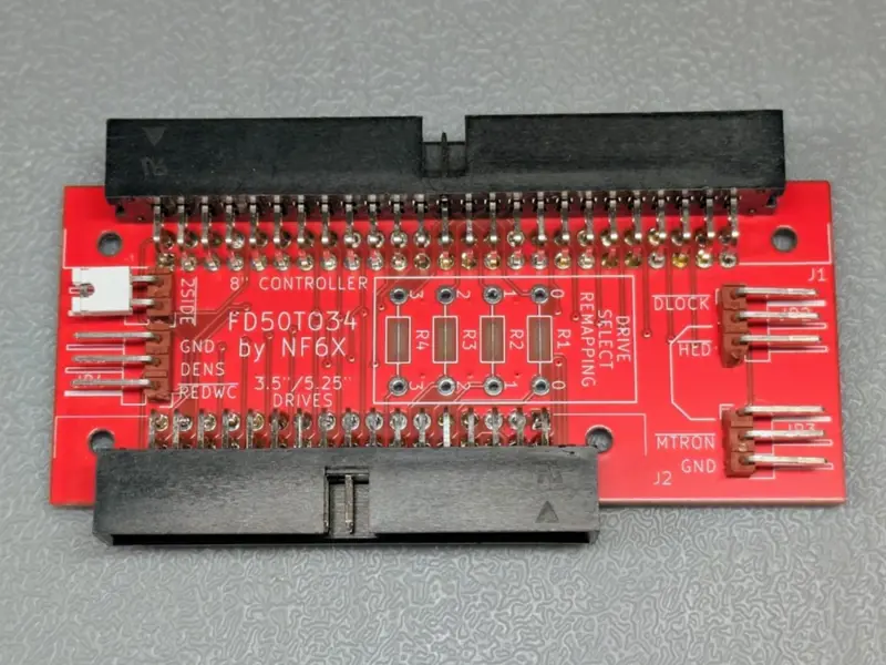 8" Floppy Drive 34-to-50 Pin Adapter