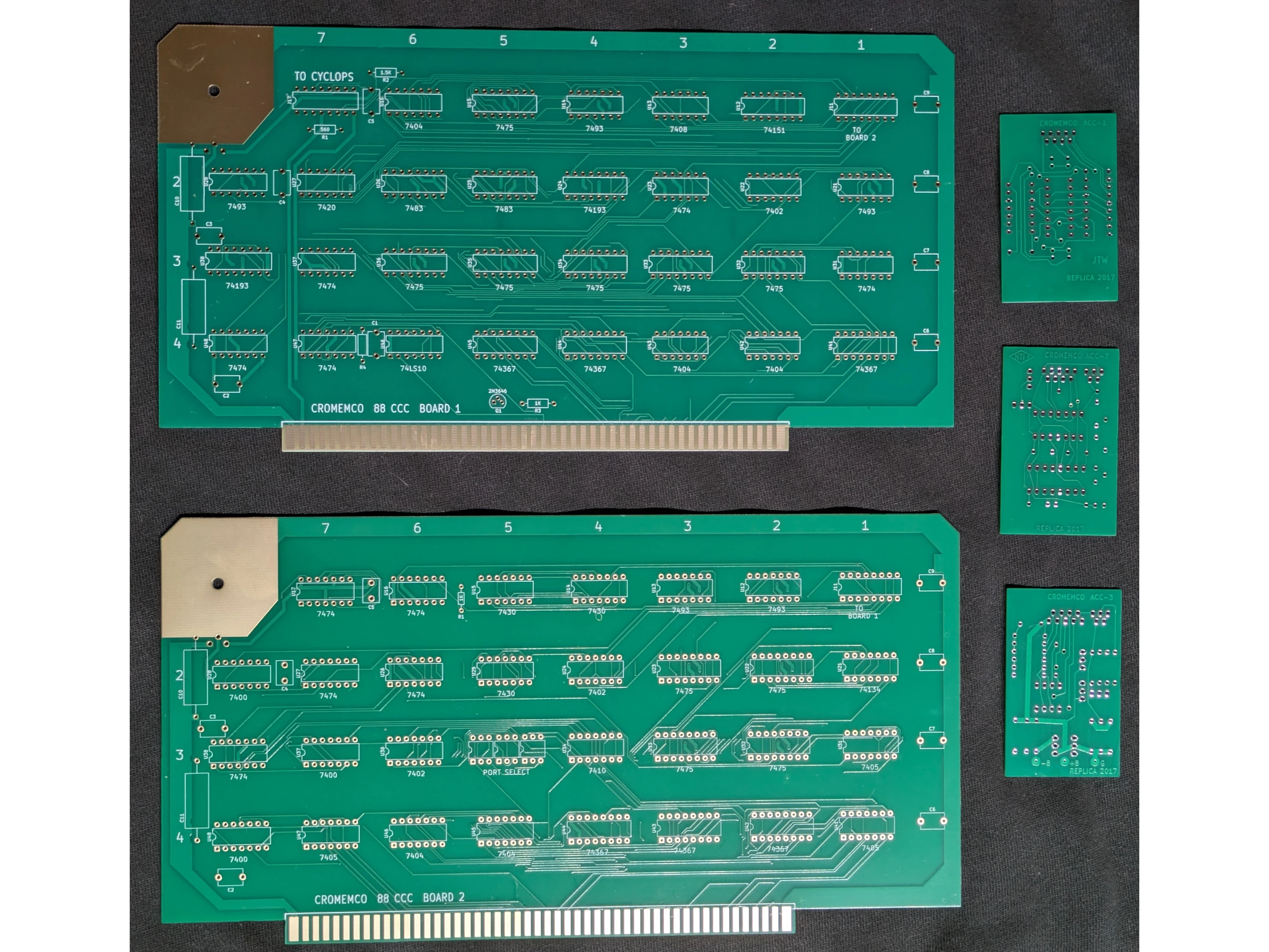 Cromemco Cyclops 88 CCC Reproduction PCBs