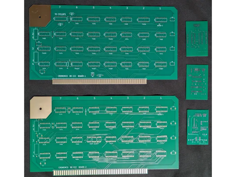 Cromemco Cyclops 88 CCC reproduction boards