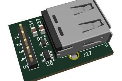 USB-A Breakout Module (ESD + Plug & Play)