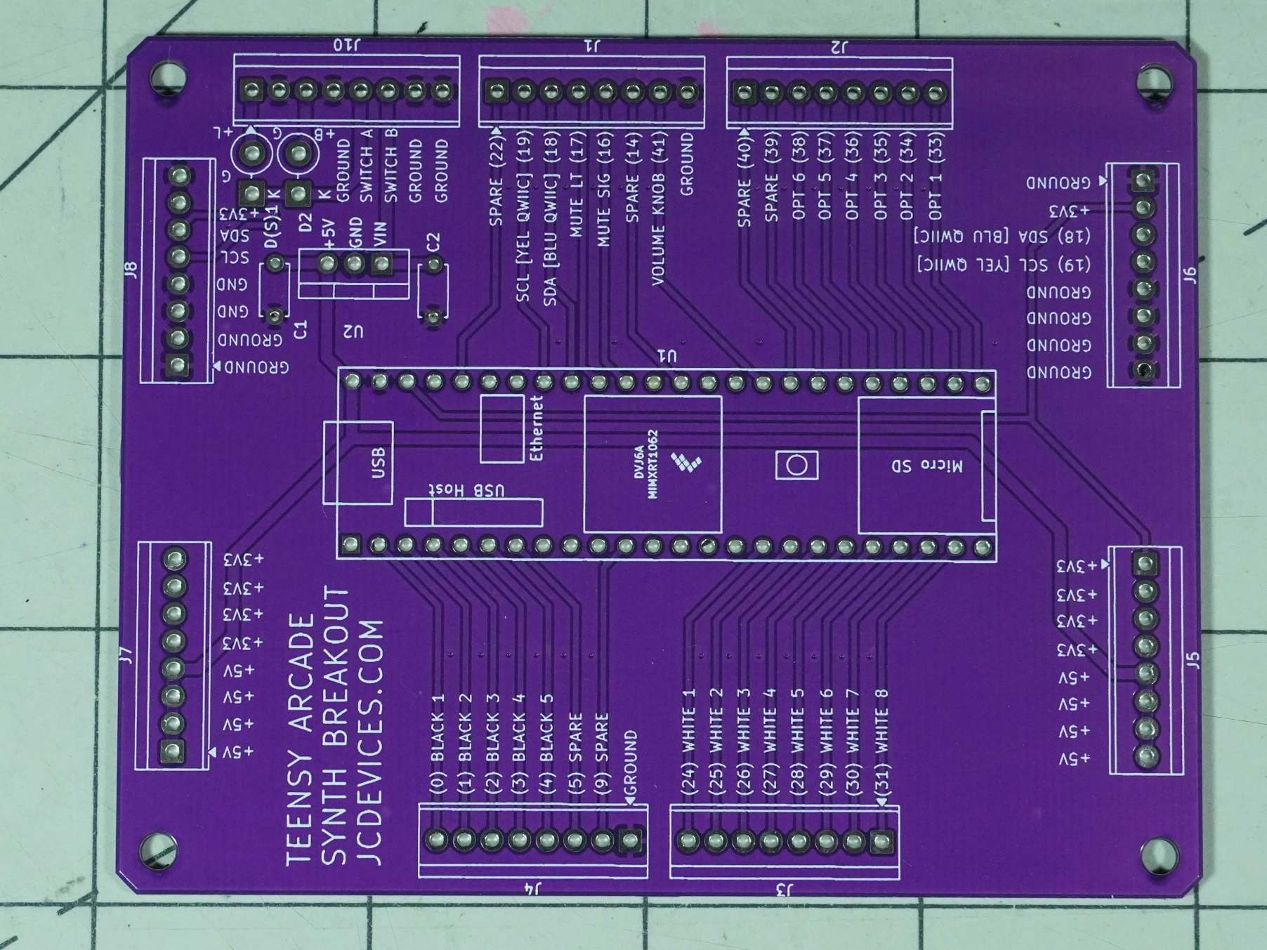 Teensy 4.1 Screw Terminal Breakout - Arcade, Synth & More!