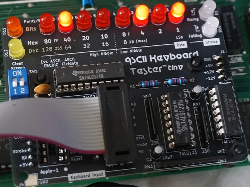 ASCII Keyboard Tester Tiny ~ Apple-1 and Apple ][