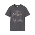 Hand-Drawn 3D Printer T-Shirt | Tech Line Art | Minimalist Maker Gift Engineerin