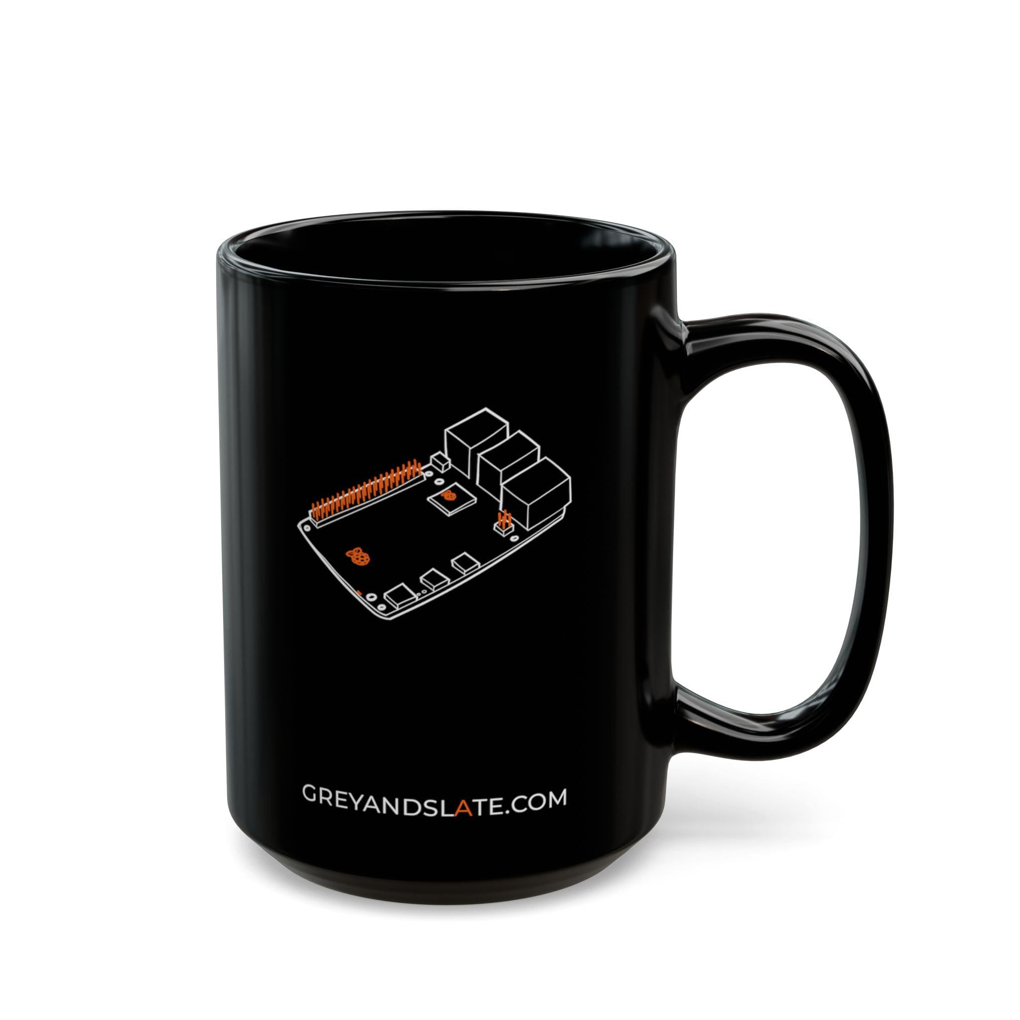 Raspberry Pi 5 Mug | Hand-drawn Small Both Sides | Maker Gift Engineer SBC Linux