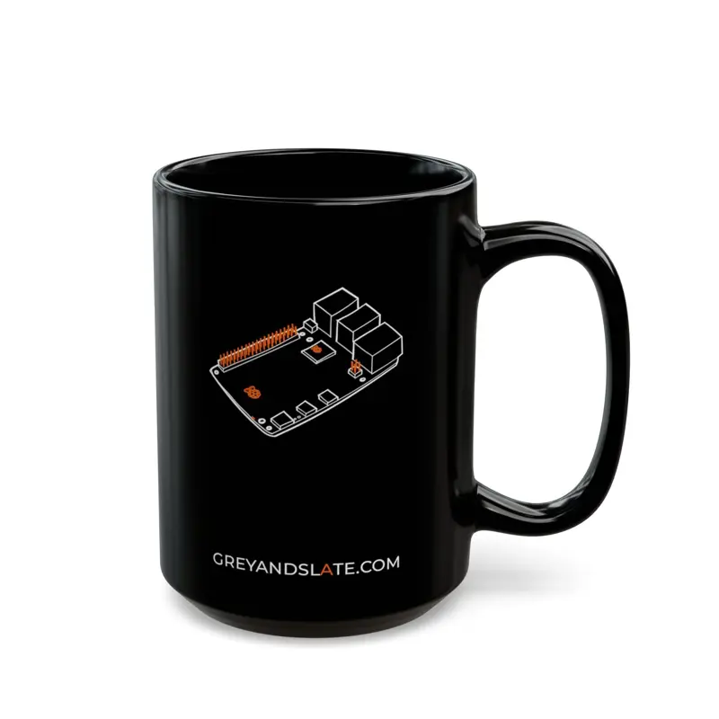 Raspberry Pi 5 Mug | Hand-drawn Small Both Sides | Maker Gift Engineer SBC Linux