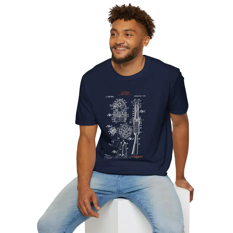 Robert Goddard Rocket Patent Art Tee | Rocket Apparatus 1914 WPI | Space Enginee