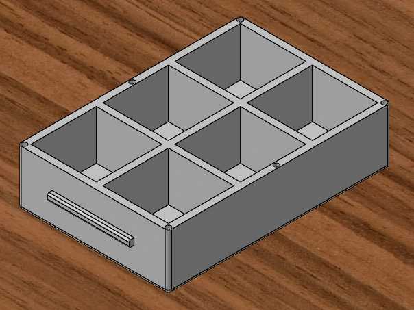 Component Box with lid, (small electrical parts)
