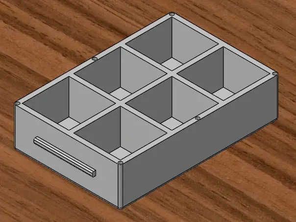 Component Box with lid, (small electrical parts)