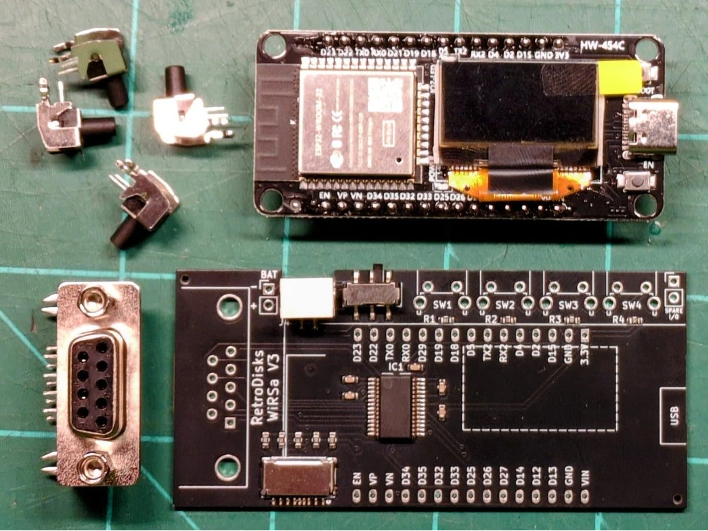 WiRSa v3 Wifi RS232 Serial Modem with SD Reader, SLIP, PPP, Telnet